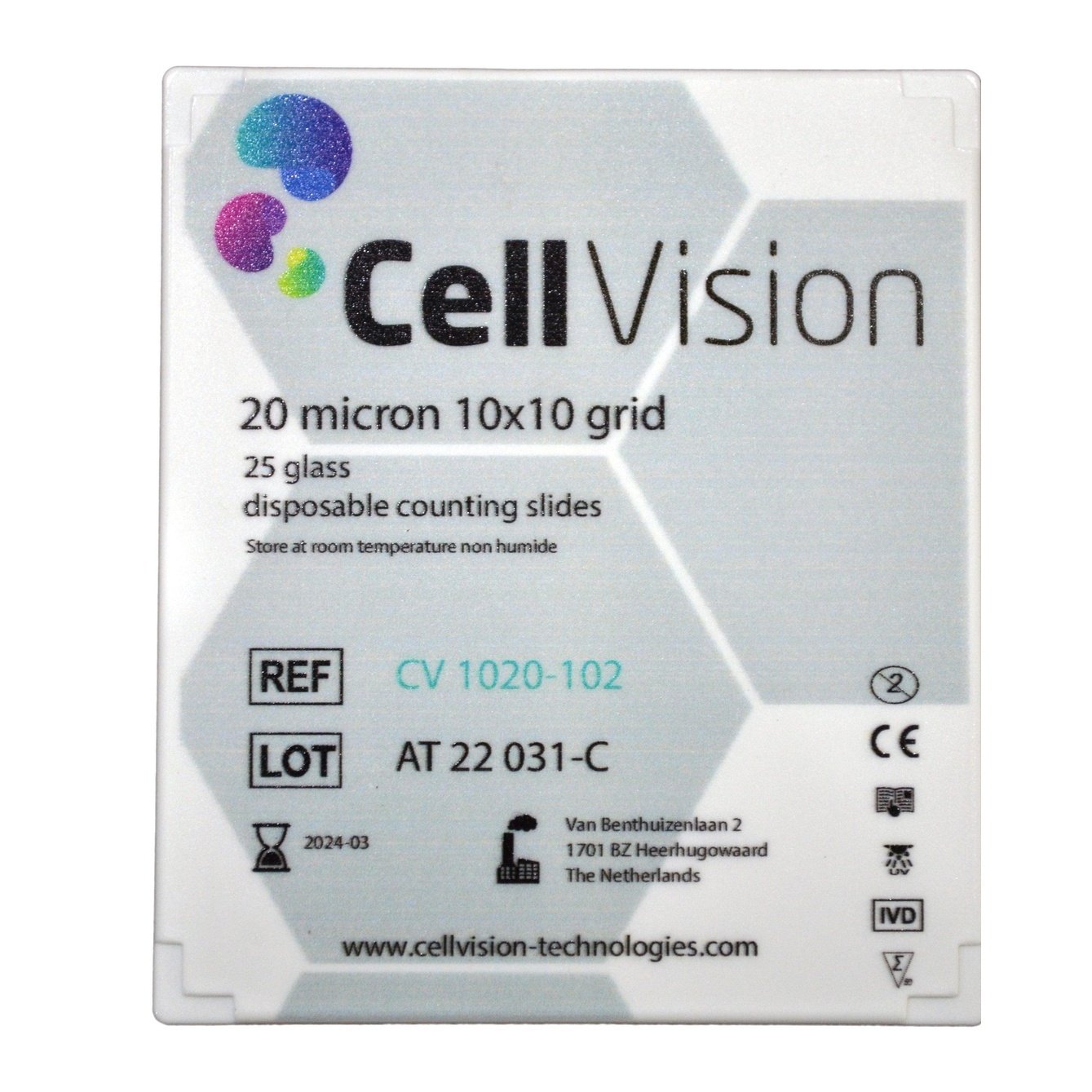Cellvision Disposable Counting Chambers - 20um with Motility Window - Hawksley