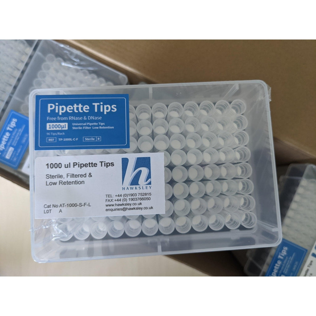 Hawksley universal sterile filtered low retention pipette tips