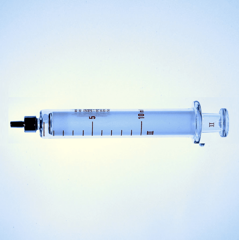 Metal Tip Luer Centre Nozzle Glass Syringe | Hawksley